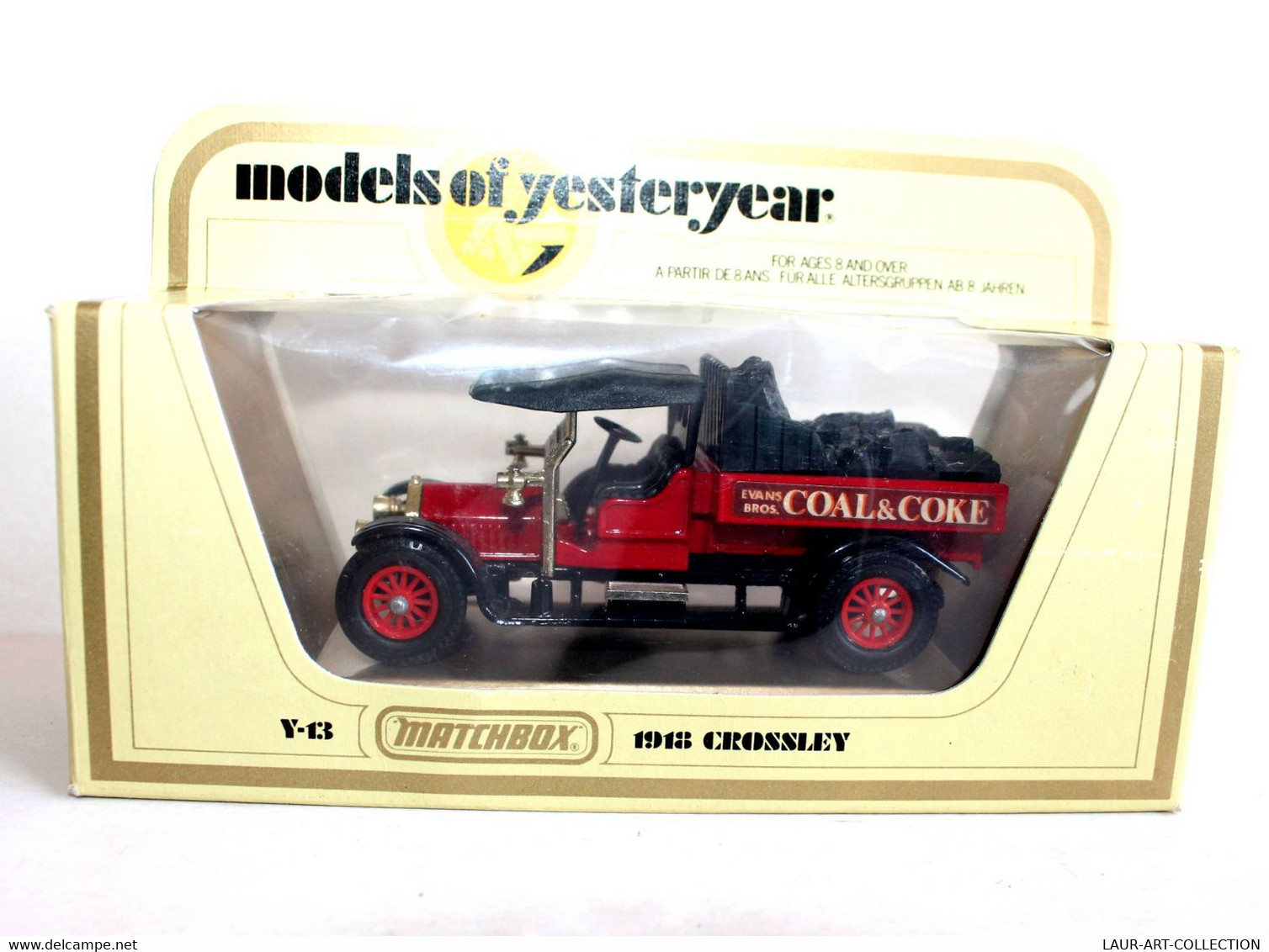 MATCHBOX, MODELS OF YESTERYEAR - Y-13 CROSSLEY 1918 / COAL & COKE MINIATURE 1/47 - MODELE REDUIT DE COLLECTION (2502.69) - Matchbox