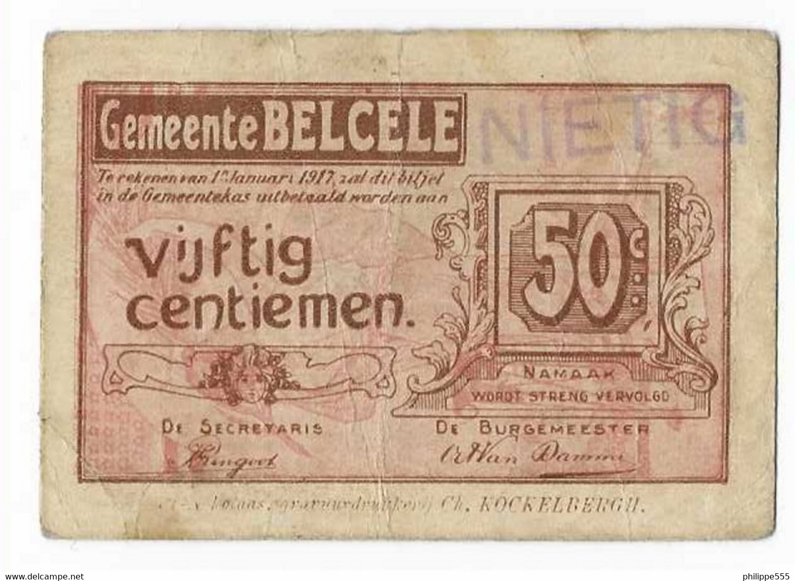 50 Centiemen Belcele - Other & Unclassified