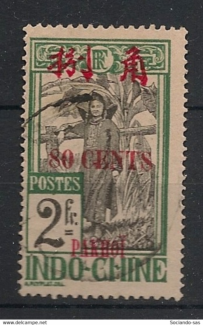 PAKHOI - 1919 - N°Yv. 65 - 80c Sur 2f Vert - Oblitéré / Used - Oblitérés