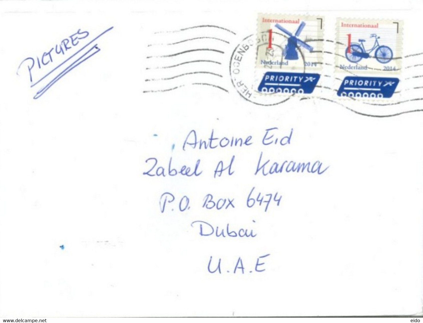 NETHERLANDS - 2023, STAMPS COVER TO DUBAI. - Brieven En Documenten