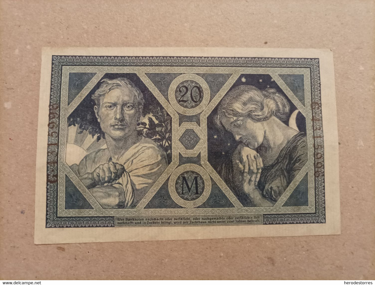 Billete De Alemania De 10 Mark, Año 1918, AUNC - Te Identificeren