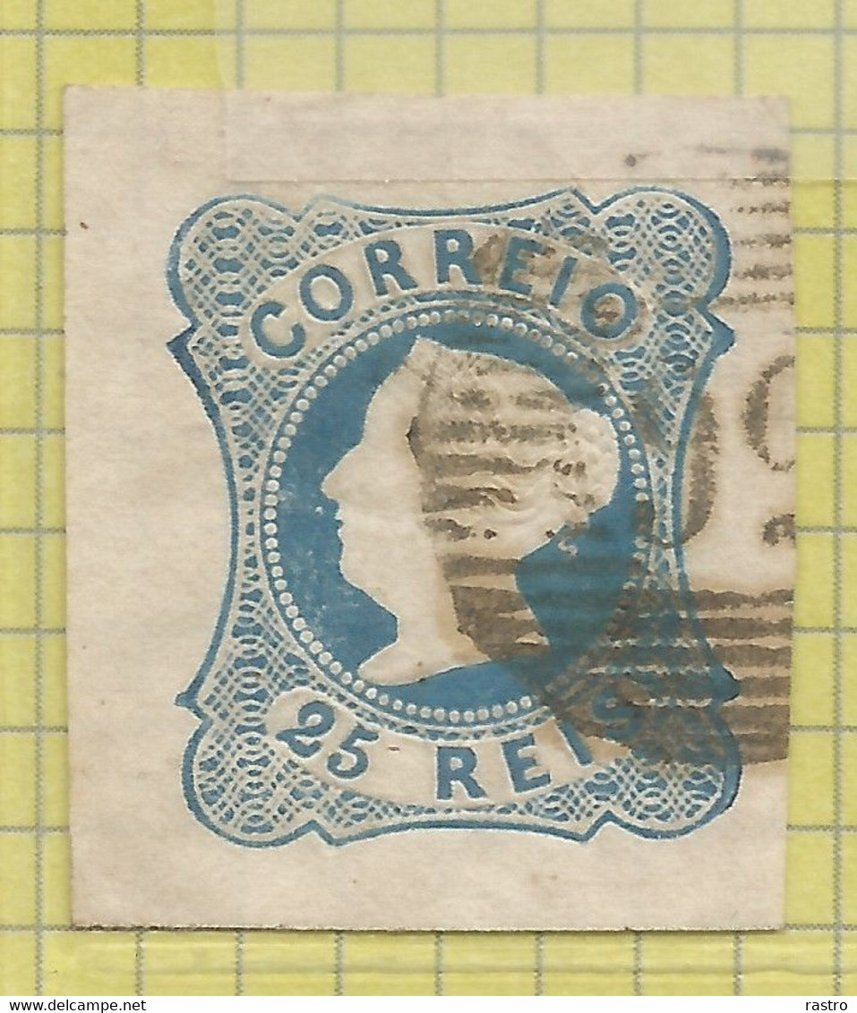 N° 2  (D. Maria II , 25 Reis Bleu)       O  (  56  /  Braga ?) - Gebraucht