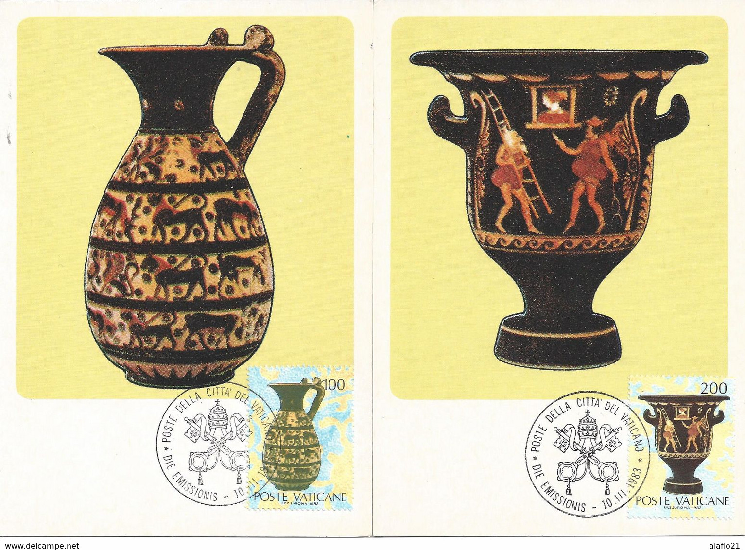 VATICAN - CARTE MAXIMUM - Yvert N° BLOC 5 - VASES - Maximum Cards