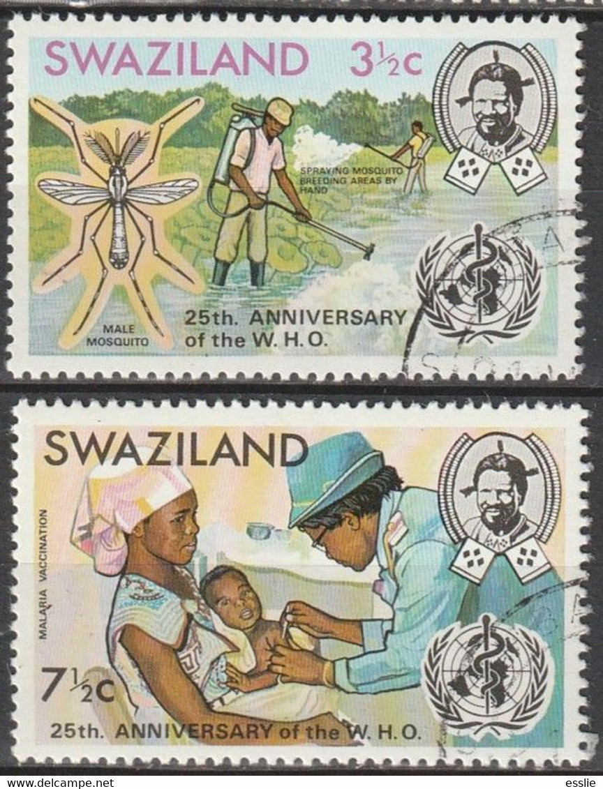 Swaziland - 1973 - World Health Organisation WHO Malaria Mosquito - WHO