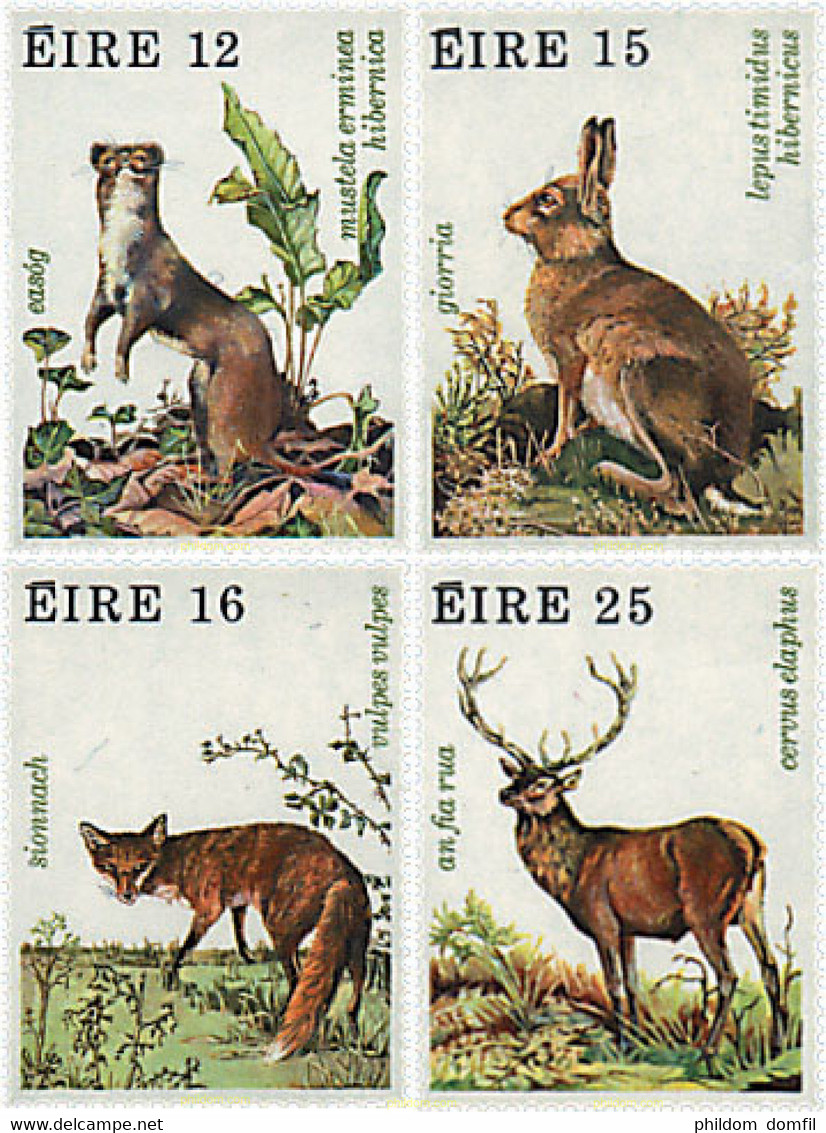 66695 MNH IRLANDA 1980 FAUNA SALVAJE - Collezioni & Lotti