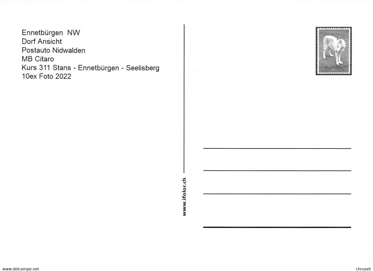 Ennetbürgen  Postauto  2 Bild H   Limitierte Auflage! - Ennetbürgen