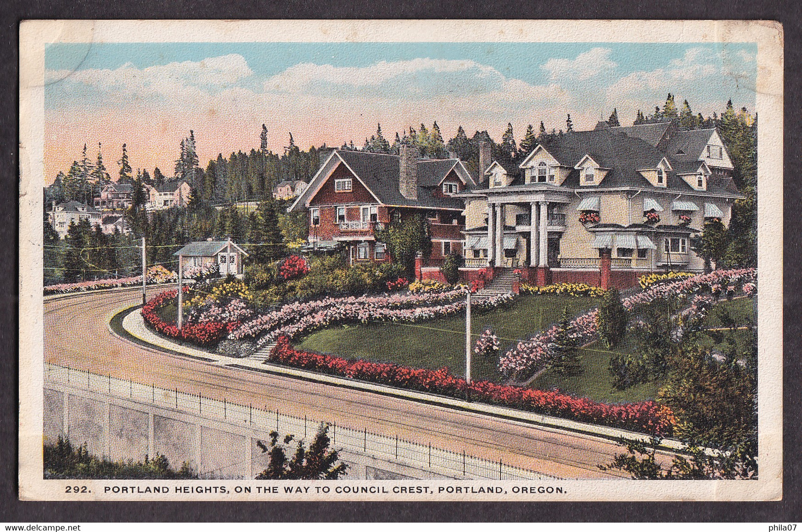 USA - Portland Heights On The Way To Council Crest Portland Oregon / Postcard Circulated / 2 Scans - Portland
