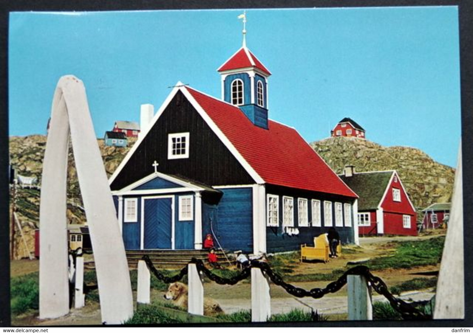 Greenland 1978 THE OLD CHURCH AT HOLSTEINSBORG Cards HOLSTEINSBORG 1-11-1978 ( Lot 1596 ) - Groenlandia