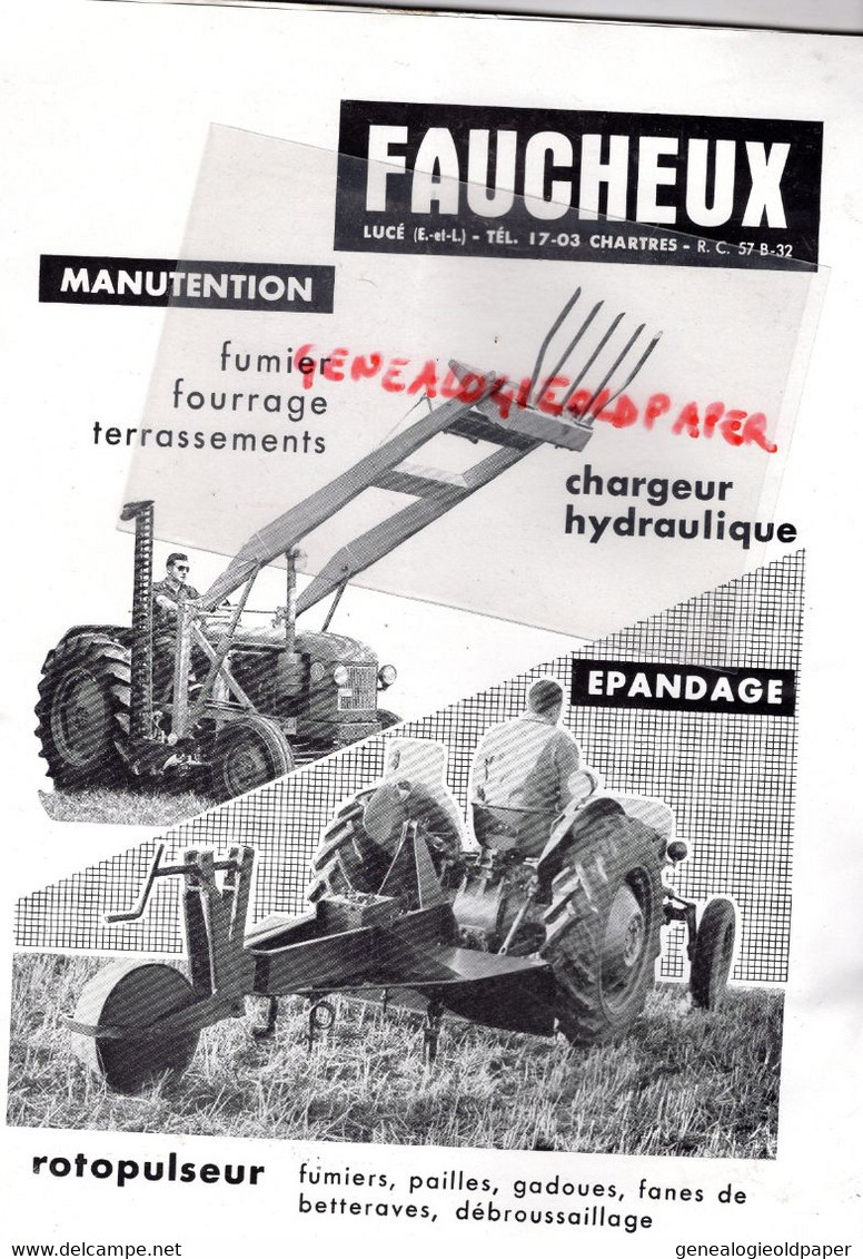 75- PARIS-REVUE MOTORISATION AGRICOLE-1962-AGRICULTURE-BRIGGS STRATTON-TRACTEUR FAUCHEUX-UNIMOG-FIAM ST AMAND-OMIA - Landwirtschaft