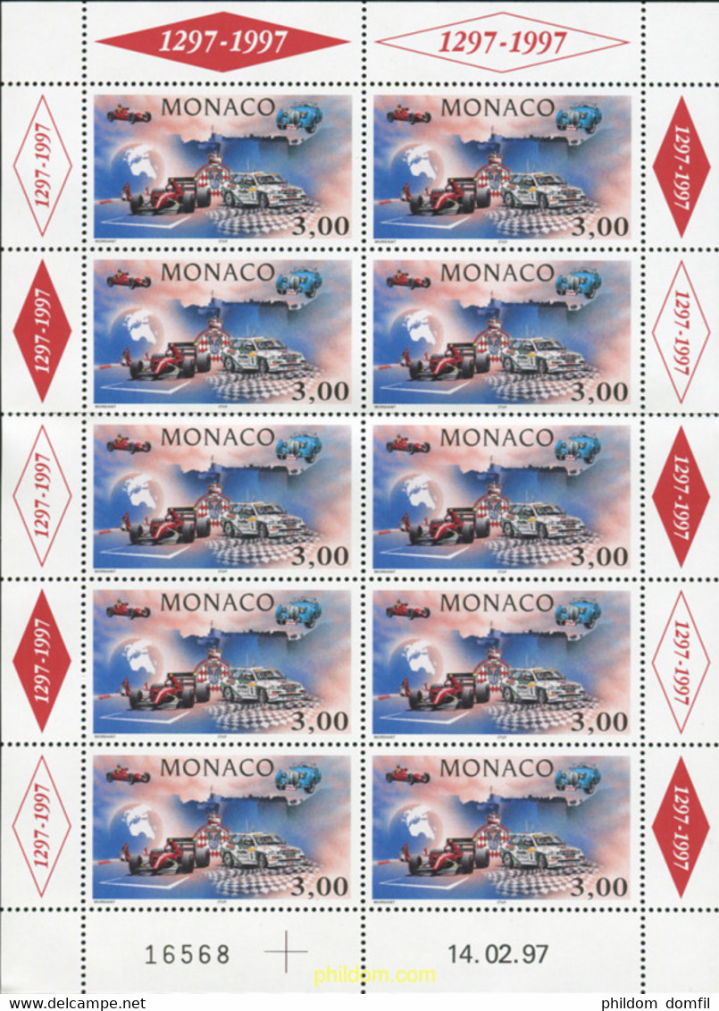 9837 MNH MONACO 1996 AUTOMOVIL CLUB DE MONACO - Sonstige & Ohne Zuordnung