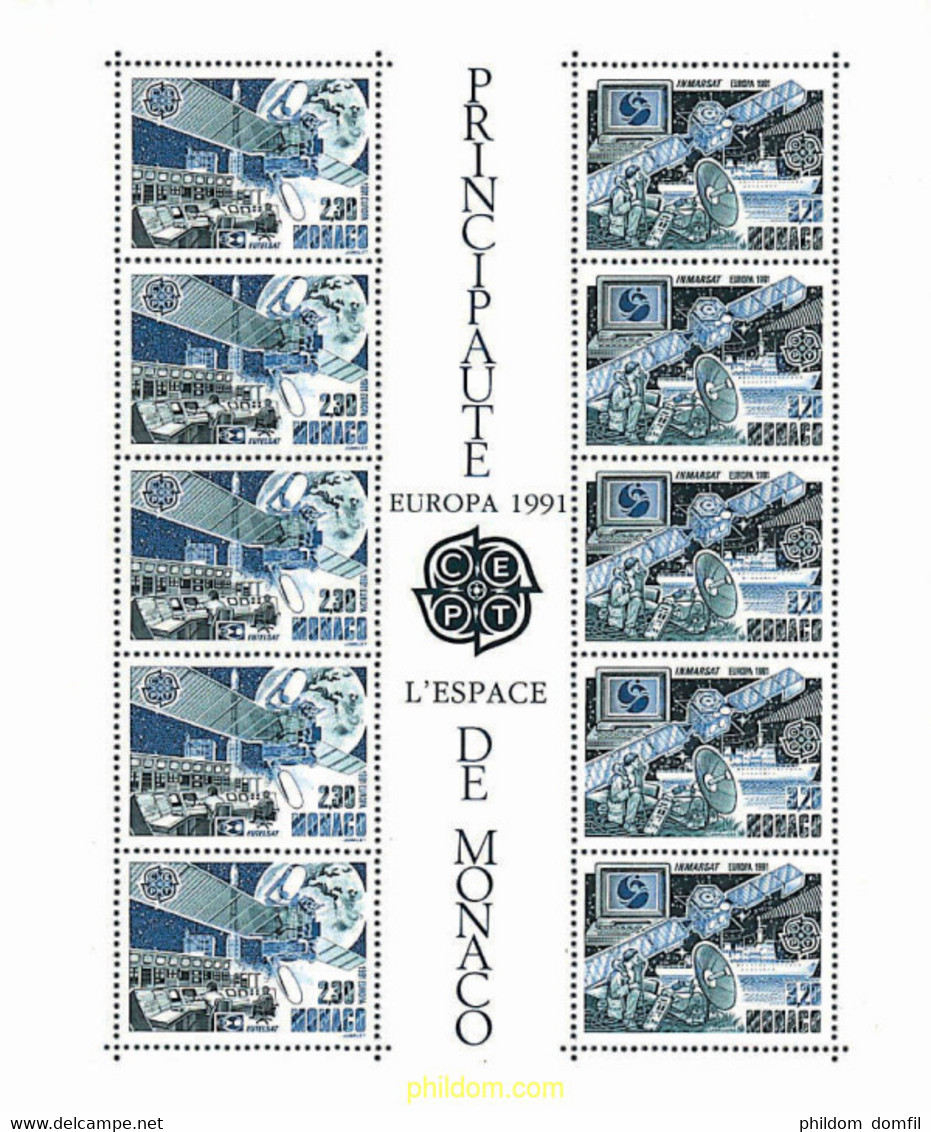 62797 MNH MONACO 1991 EUROPA CEPT. TELECOMUNICACIONES - Sonstige & Ohne Zuordnung