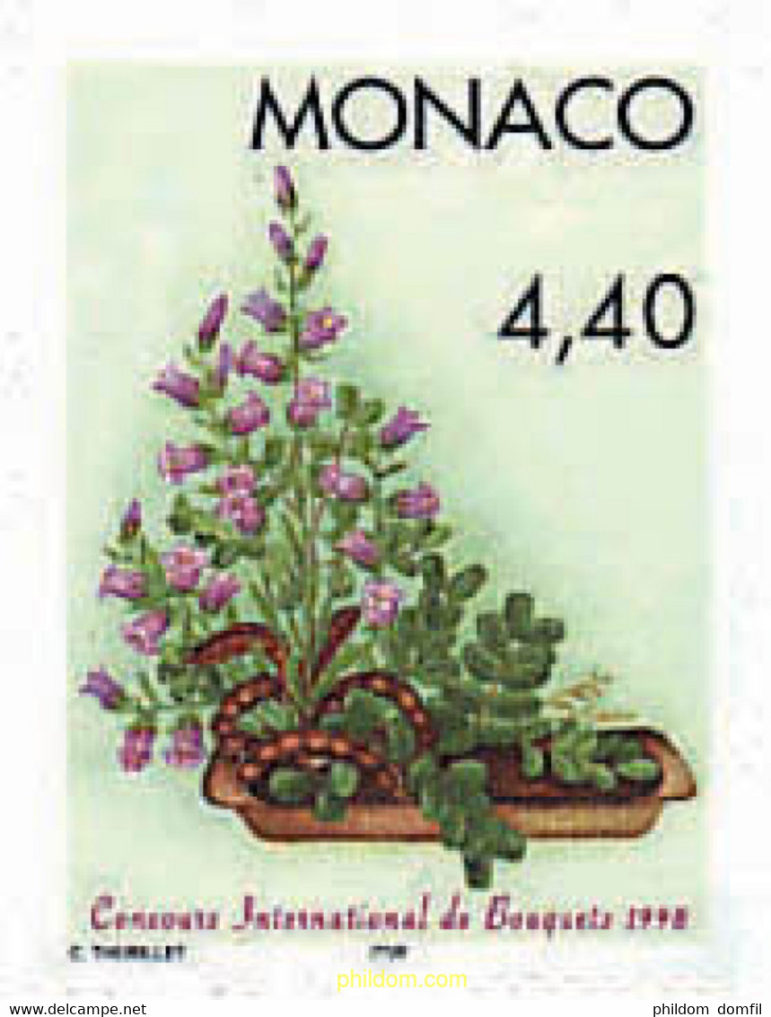 97052 MNH MONACO 1997 31 CONCURSO INTERNACIONAL DE RAMOS DE FLORES - Sonstige & Ohne Zuordnung