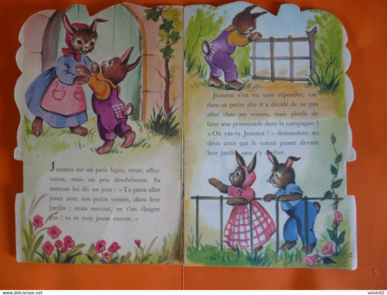 Le Lapin Désobéissant   Illustration J. Largarde  S. 66/28  1960  M.A Hemmerlin - Bibliothèque Rose