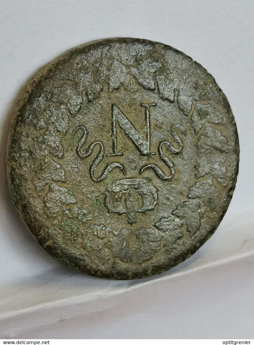 1 DECIME 1814 BB STRASBOURG NAPOLEON AU N COURONNE 21.62 G / FRANCE - Autres & Non Classés