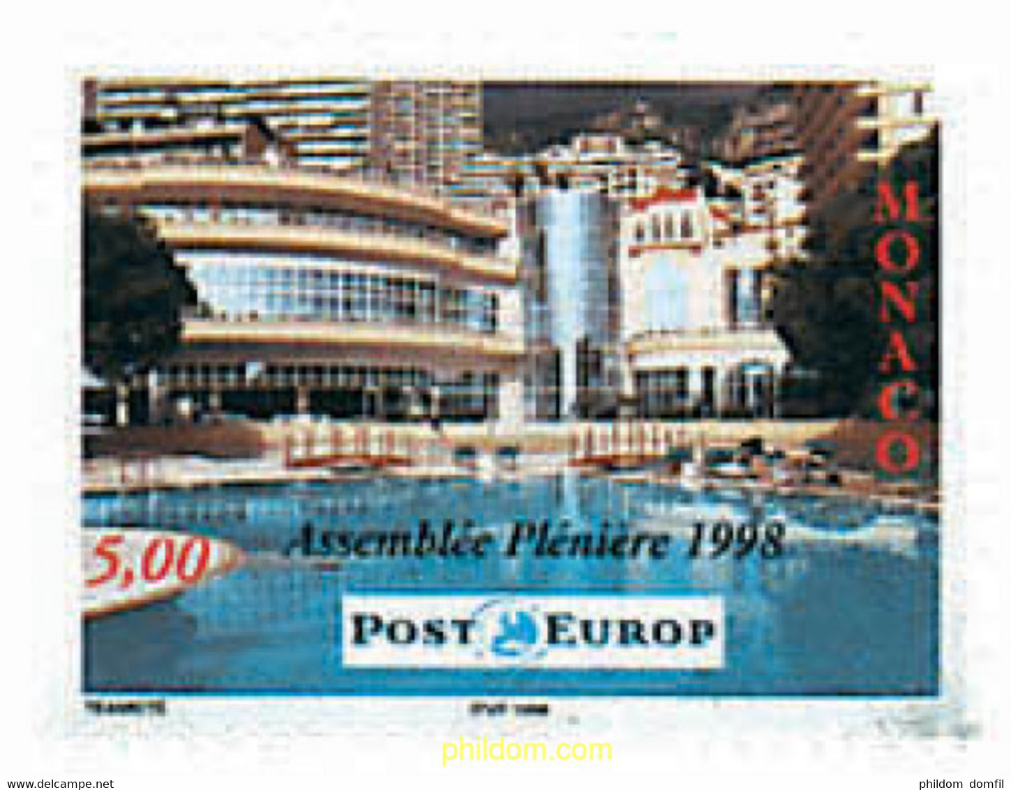 32494 MNH MONACO 1998 ASAMBLEA PLENARIA DE CORREOS DE EUROPA - Altri & Non Classificati