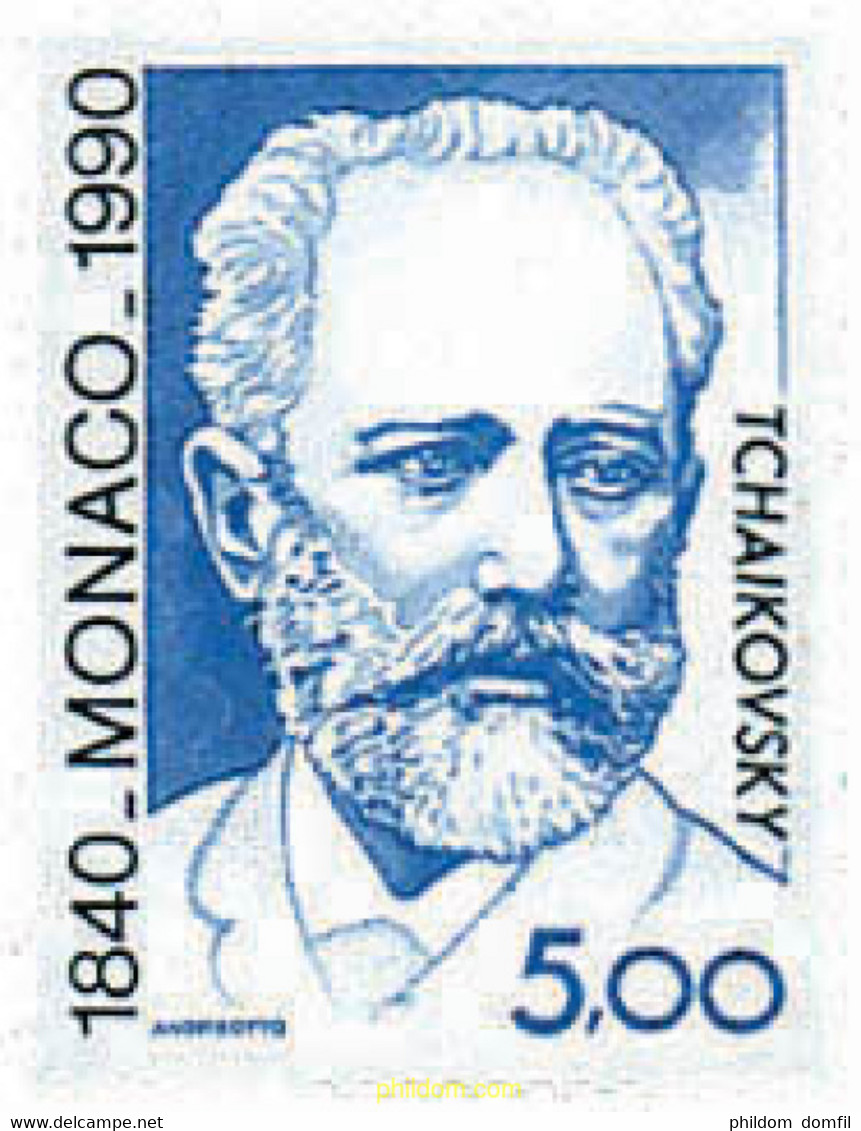 34831 MNH MONACO 1990 150 ANIVERSARIO DEL NACIMIENTO DE P.J. TCHAIKOVSKI - Autres & Non Classés