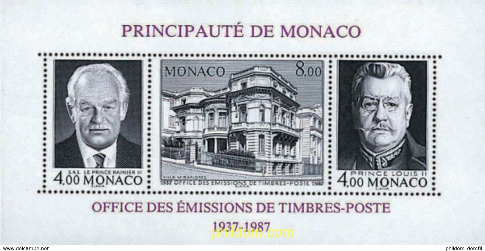 80821 MNH MONACO 1987 EXPOSICION FILATELICA INTERNACIONAL EN MONTECARLO - Sonstige & Ohne Zuordnung