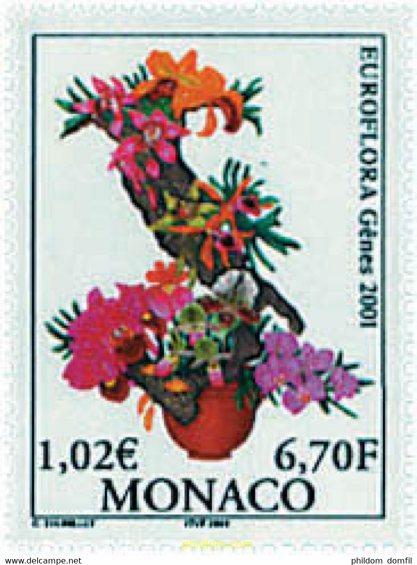 97060 MNH MONACO 2001 EUROFLORA 2001 - Other & Unclassified