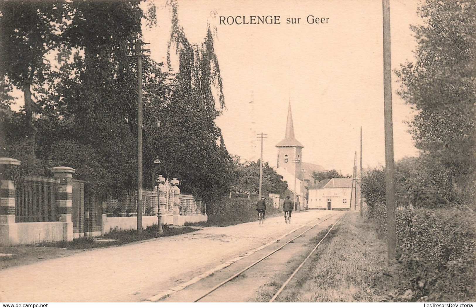 Belgique - Roclenge Sur Geer - Edit. Henri Kaquet - Vélo - Clocher - Carte Postale Ancienne - Bassenge