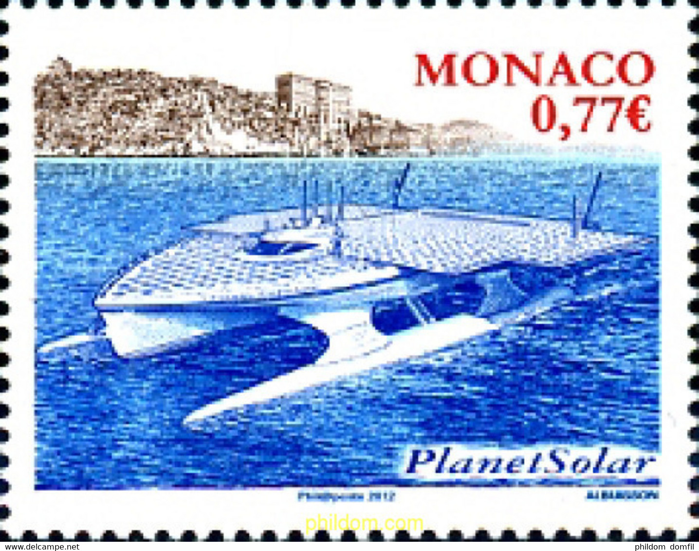 279104 MNH MONACO 2012 BARCO PLANET SOLAR - Andere & Zonder Classificatie