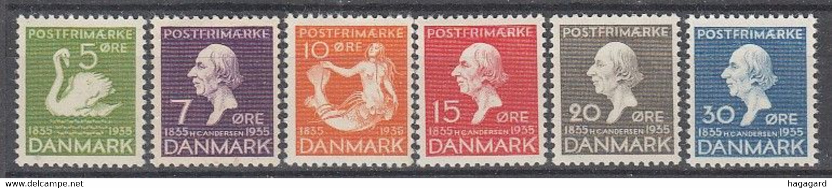 G2697. Denmark 1935. Michel 222-27. MNH(**) - Luftpost