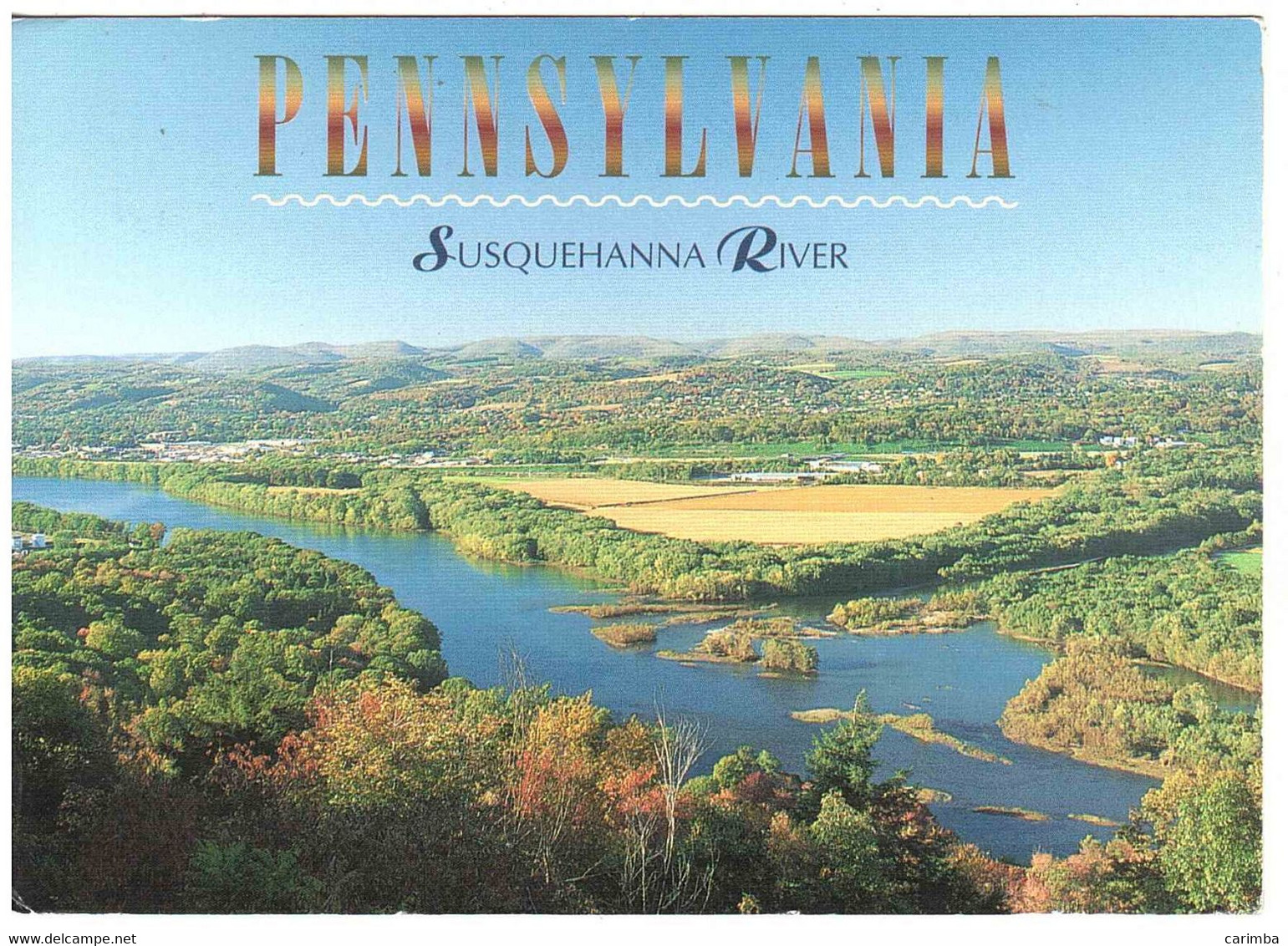 CARTOLINA PER ITALIA SUSQUEHANNA RIVER - Covers & Documents