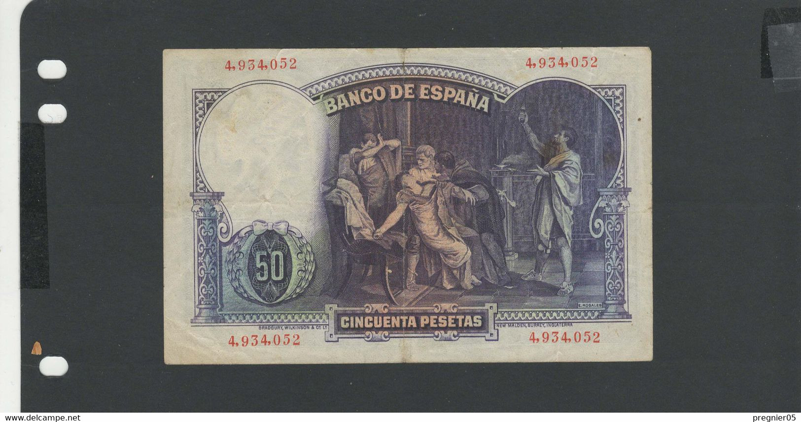 ESPAGNE - Billet 50 Pesetas 1931 TTB/VF Pick-082 § 052 - 50 Pesetas