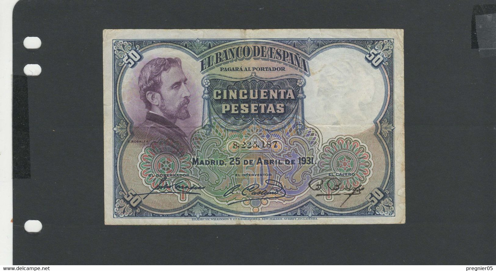 ESPAGNE - Billet 50 Pesetas 1931 TTB/VF Pick-082 § 187 - 50 Pesetas