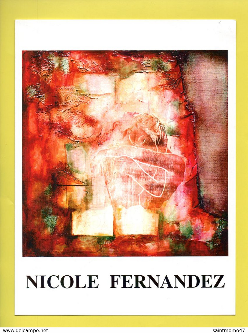 ART . 34 - PÉZENAS . GALERIE L'ATHANOR . NICOLE FERNANDEZ . " UN VOYAGE DANS LA MÉMOIRE " - Réf. N°347F - - Programme