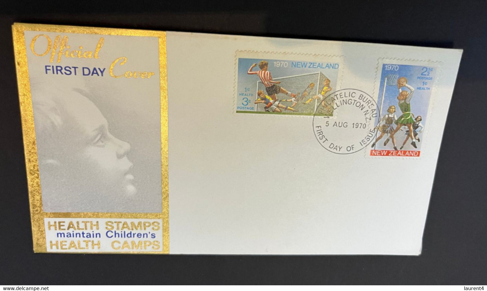 (1 P 34) New Zealand FDC (sport) 2 Covers - FDC