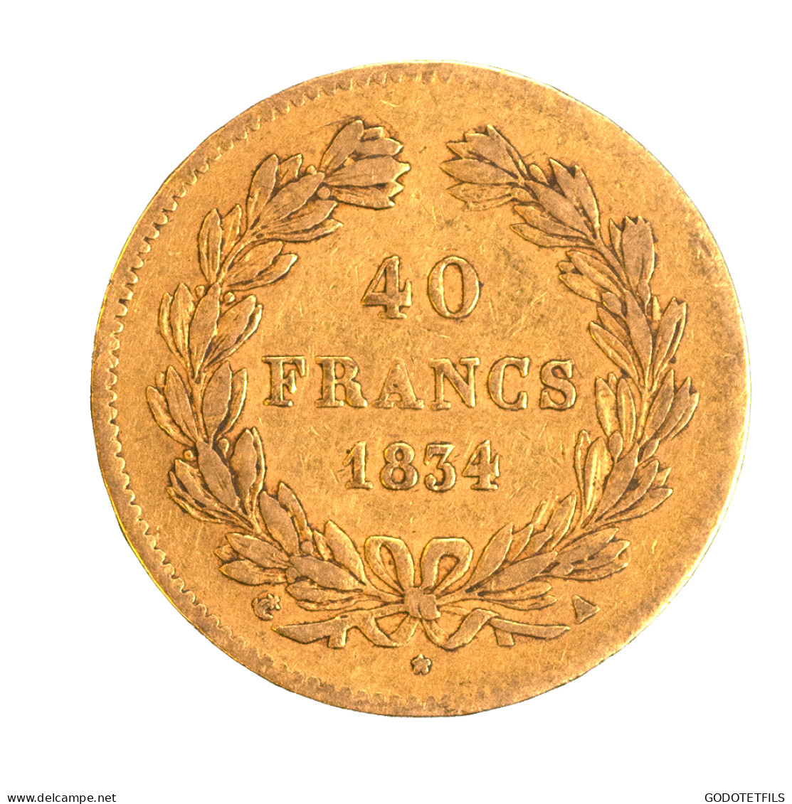 Louis-Philippe-40 Francs 1834 Paris - 20 Francs (or)