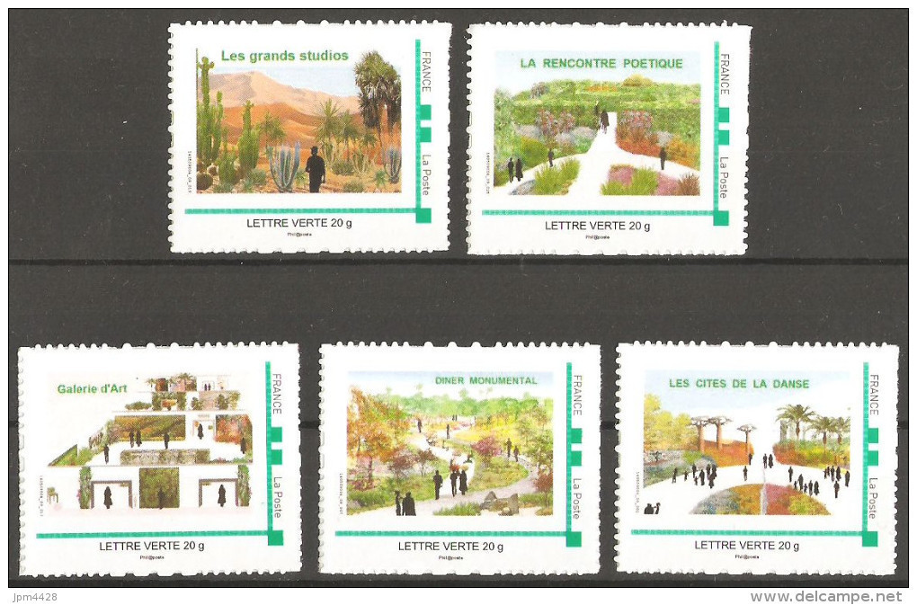 Montimbramoi  Lot De 5 Timbres ** Différents, émis Pour Les 11éme Floralies Internationales  2014 Mon Timbre à Moi MTAM - Other & Unclassified