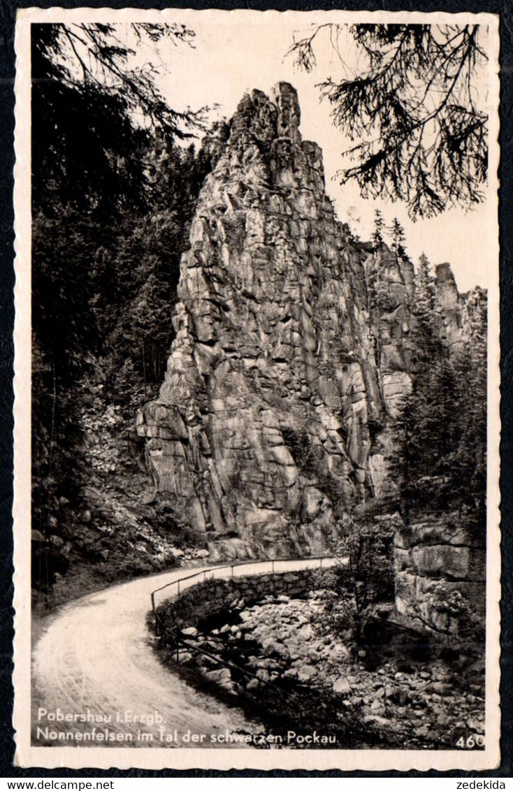 0437 - Pobershau - Nonnenfelsen Schwarze Pockau - Verlag Wagler Chemnitz - Marienberg