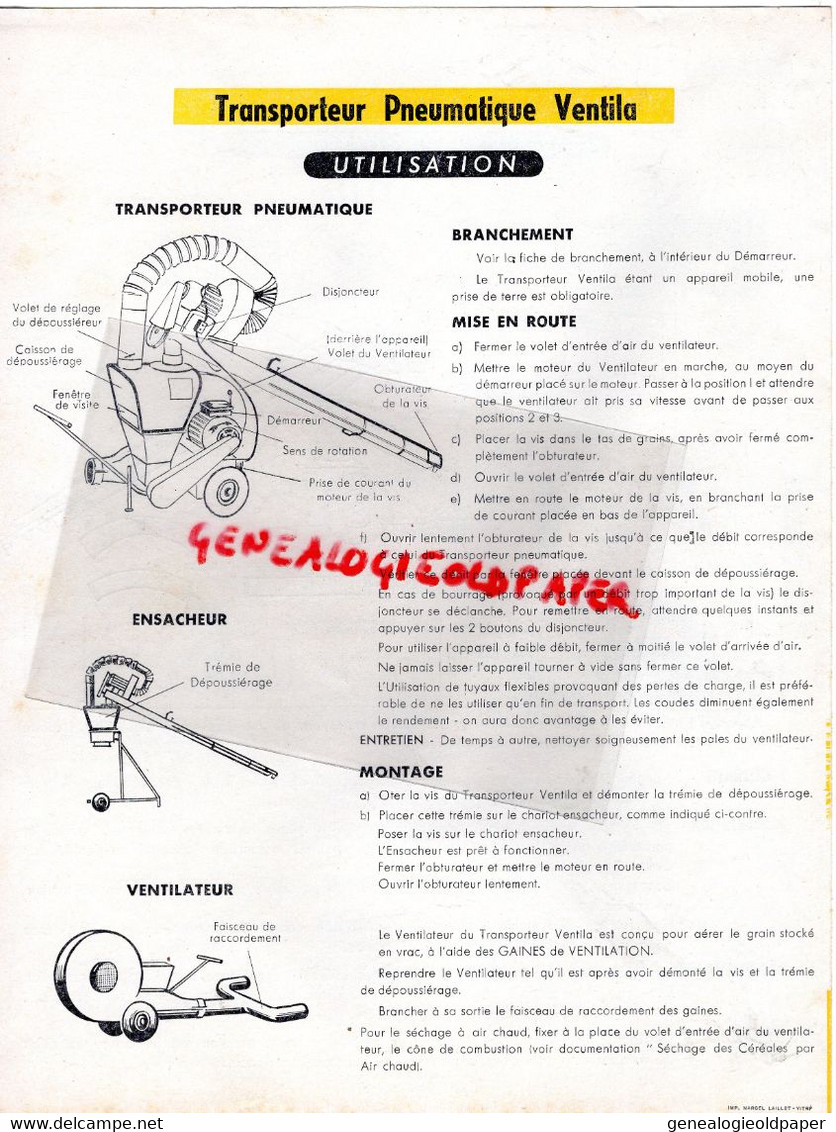 92- COLOMBES- PROSPECTUS PUBLICITE VISFORT S ELEVATEUR A VIS OMAC-AGRICULTURE 32 RUE GENERAL CREMER-TARIFS - Landwirtschaft