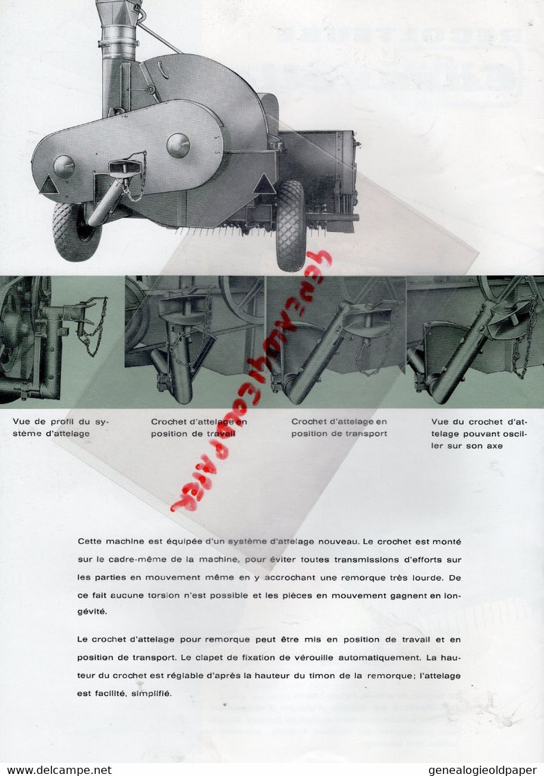 67-LINGOLSHEIM -STRASBOURG-  PROSPECTUS PUBLICITE GOETZMANN RECOLTEUSE CARAVELLE KOLA  TRACTEUR-AGRICULTURE