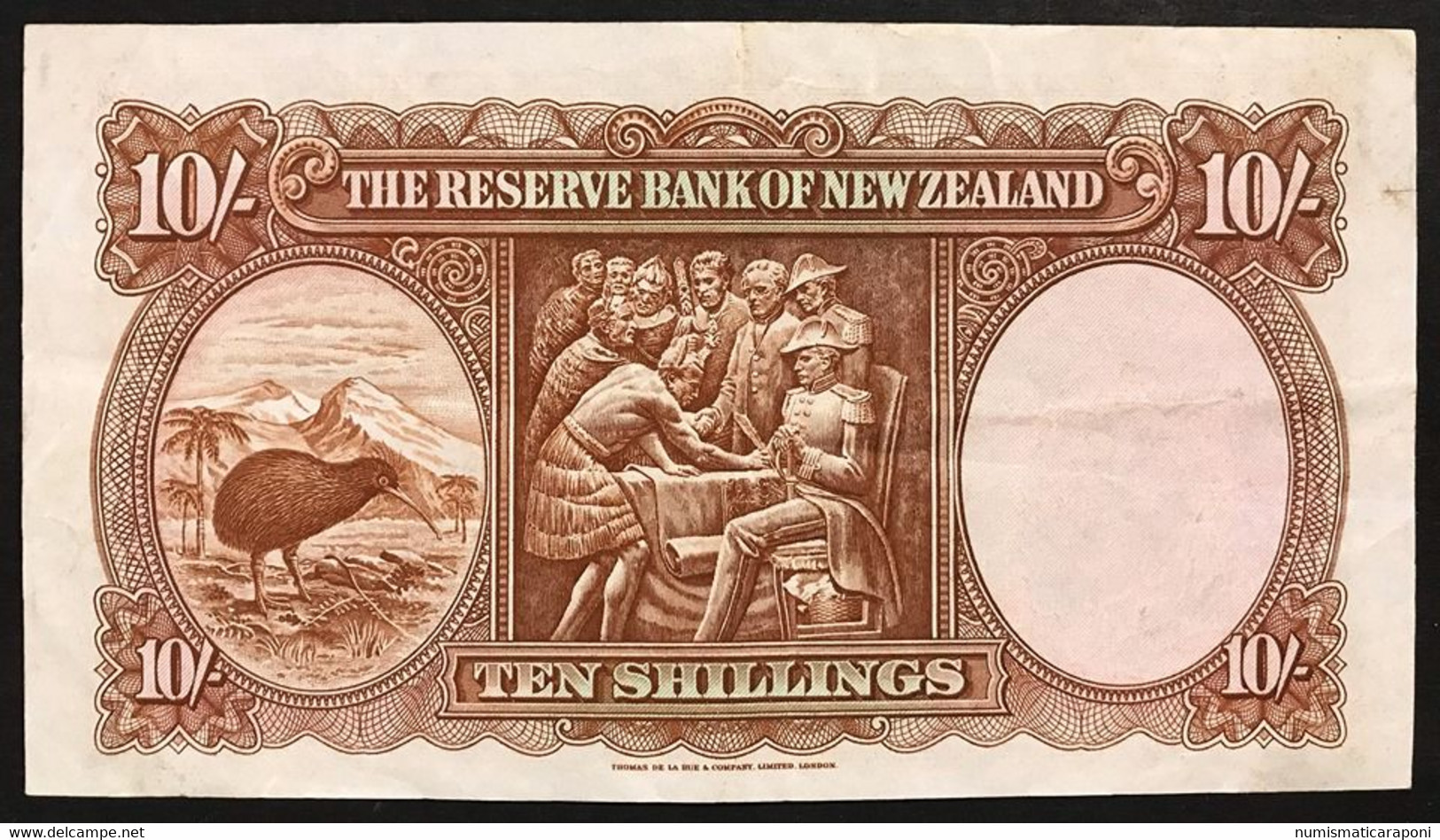 Nuova Zelanda NEW ZEALAND 10 Shillings 1940 PICK#158a LOTTO 2947 - New Zealand