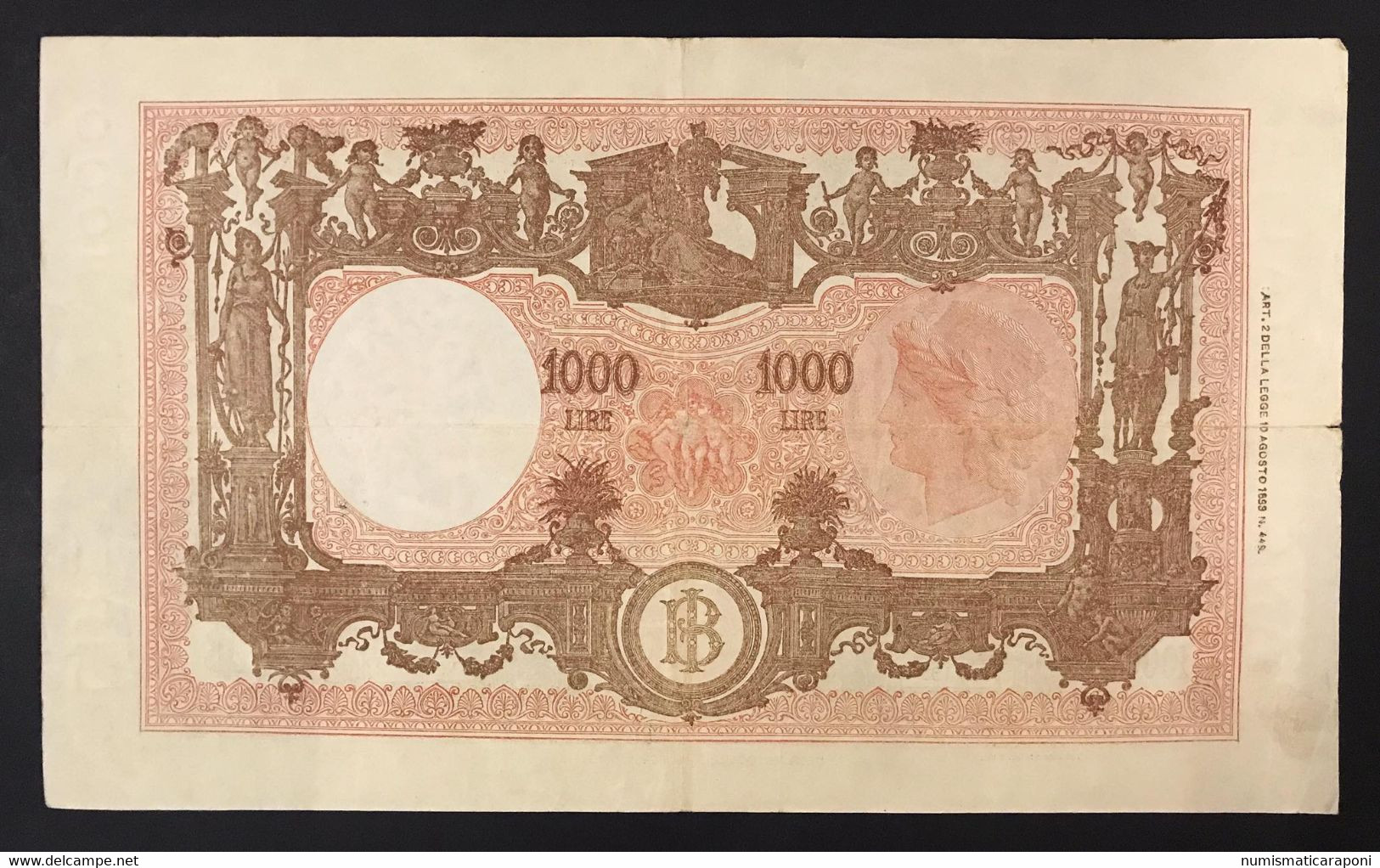 1000 LIRE GRANDE M B.I. 12 07 1947 NATURALE Taglietti Q.bb LOTTO.2983 - 1.000 Lire