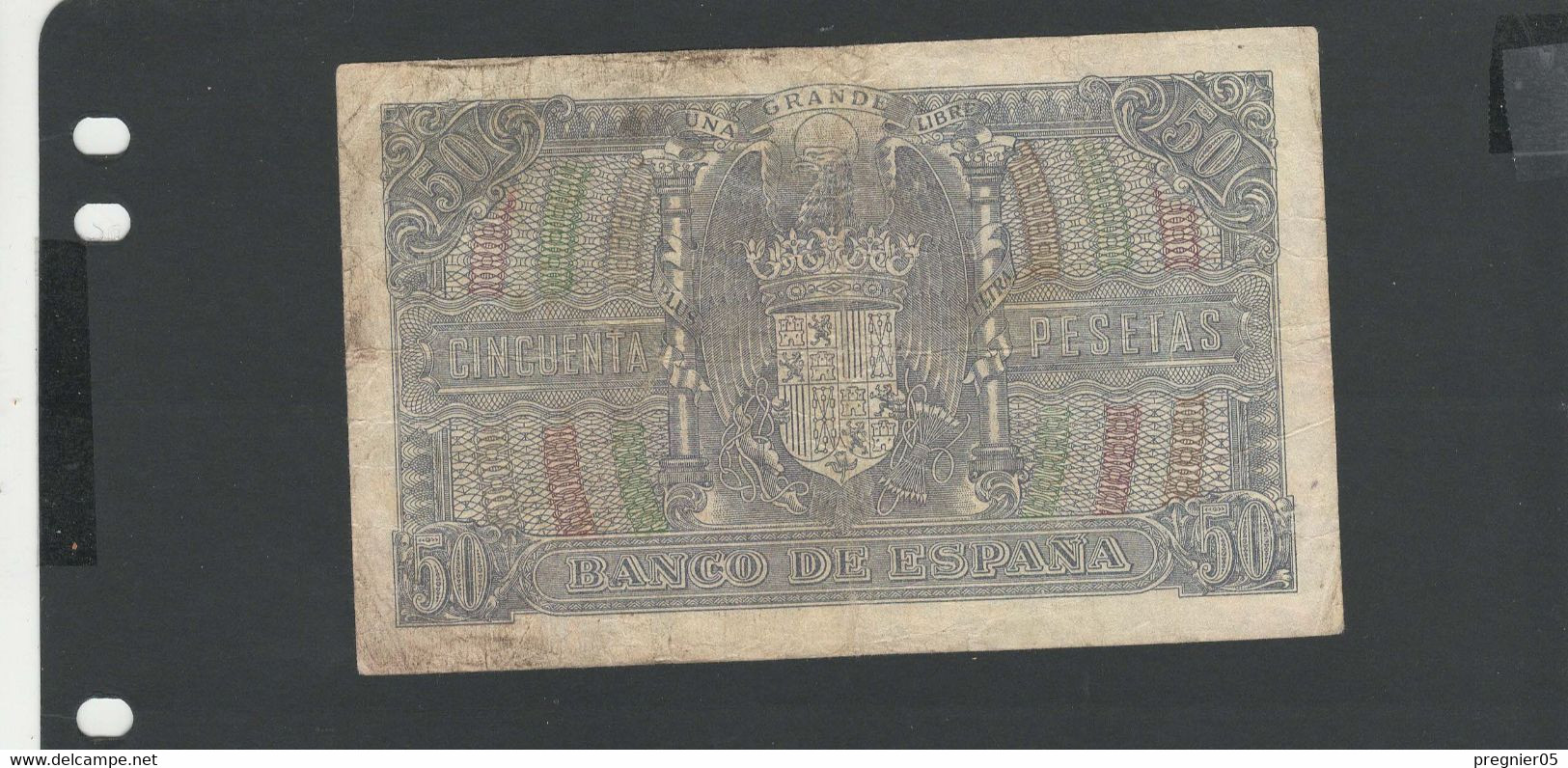 ESPAGNE - Billet 50 Pesetas 1940 B/VG Pick-117 - 50 Pesetas