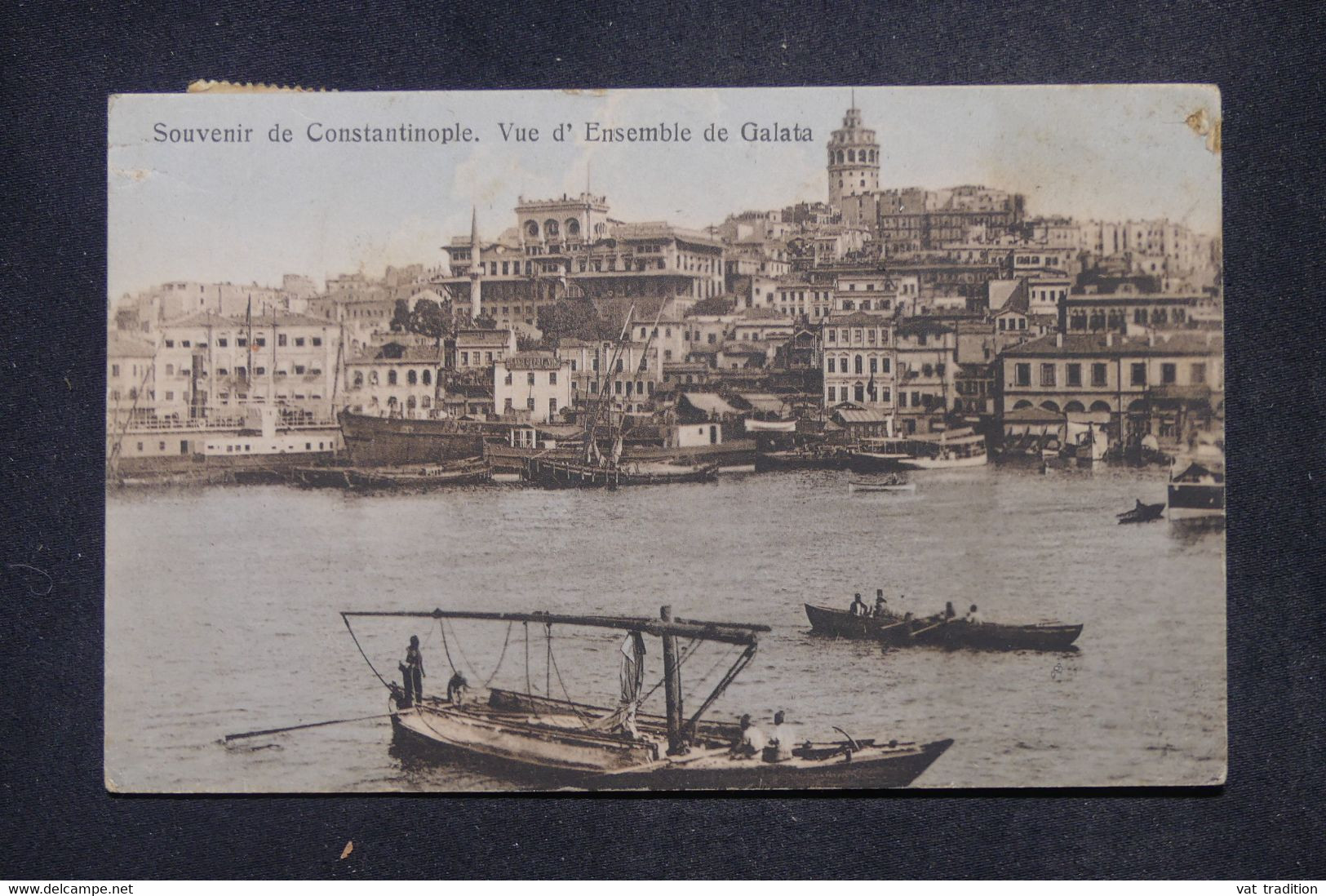 TURQUIE - Affranchissement ( Variété De Piquage) Sur Carte Postale De Constantinople Pour Paris En 1924 - L 141593 - Brieven En Documenten