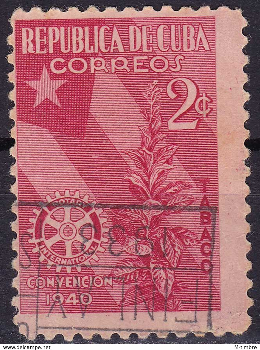 Cuba YT 266 Mi 165 Année 1940 (Used °) Drapeaux - Tabac - Gebraucht