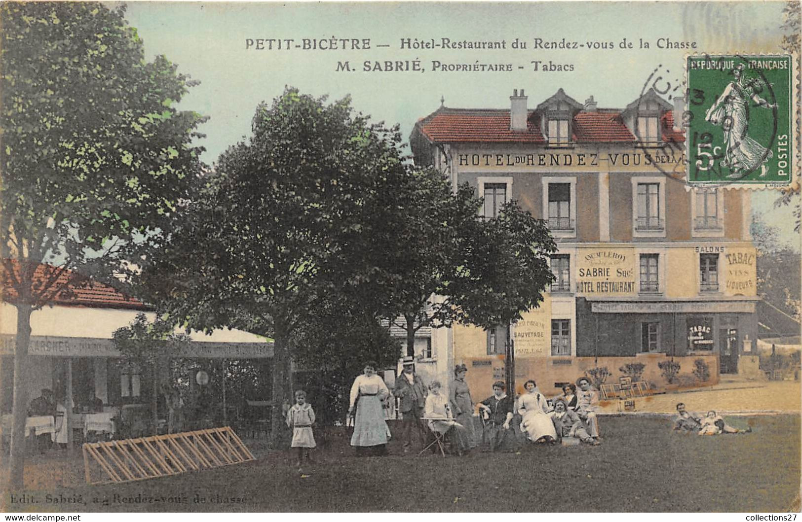 94-PETIT-BICETRE- HÔTEL RESTAURANT TABAC DU RENDEZ-VOUS DE LA CHASSE- M SABRIE - Kremlin Bicetre