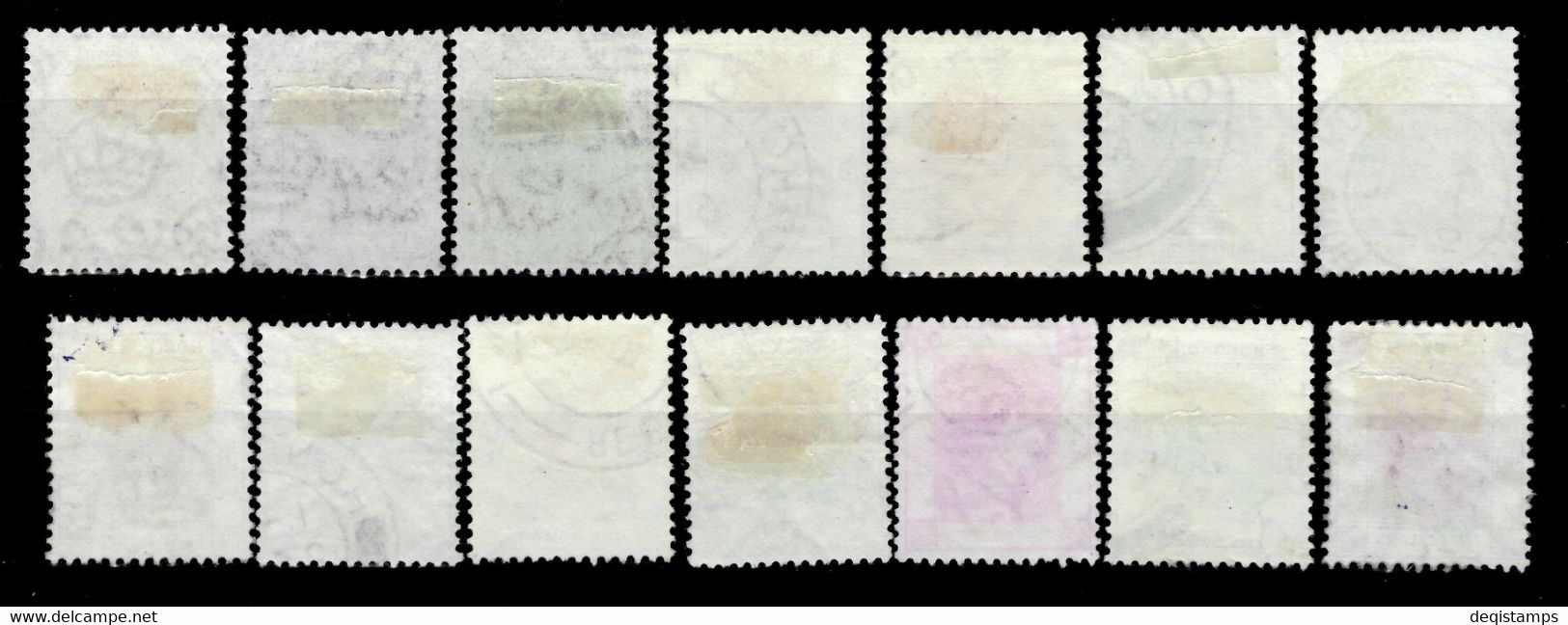 Hong Kong 1954  QEII 1954/62 SG178/91 Set Of 14  Fine Used - Gebruikt