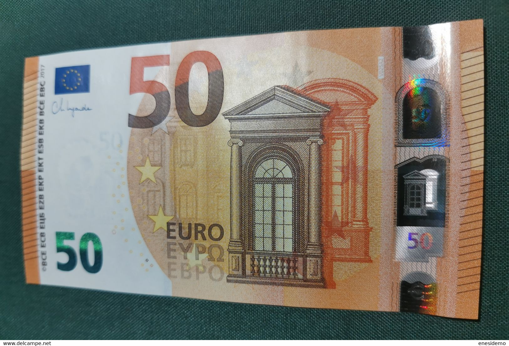 50 EURO SPAIN 2017 LAGARDE V025A2 VC SC FDS UNCIRCULATED PERFECT
