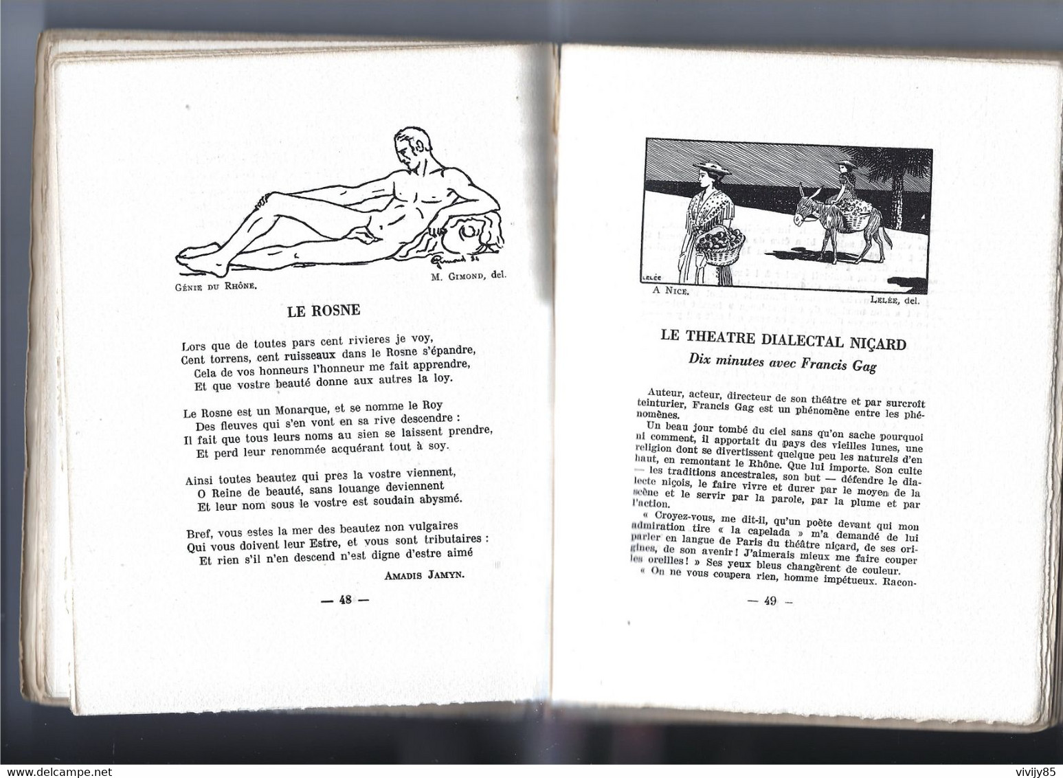 06 - Livre Peu Courant Numéroté ( N° 61 ) " Almanach De PROVENCE  Et Du Comté De NICE " - 1937 - Côte D'Azur