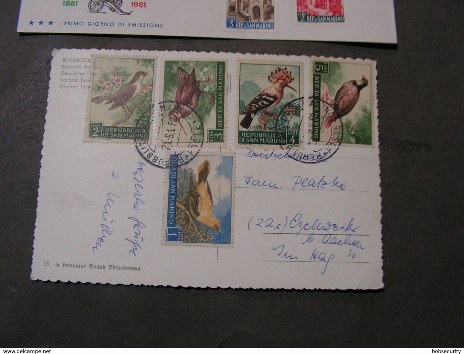 San Marino , FDC  Birds , Vögel Lot - Briefe U. Dokumente