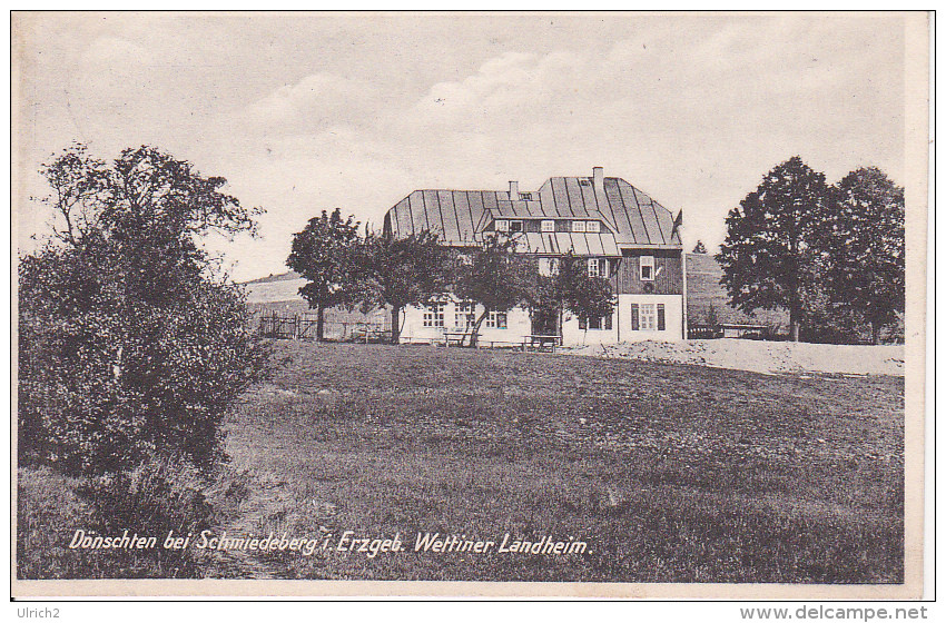 AK Dönschten Bei Schmiedeberg Im Erzgebirge - Wettiner Landheim - 1927 (11764) - Schmiedeberg (Erzgeb.)