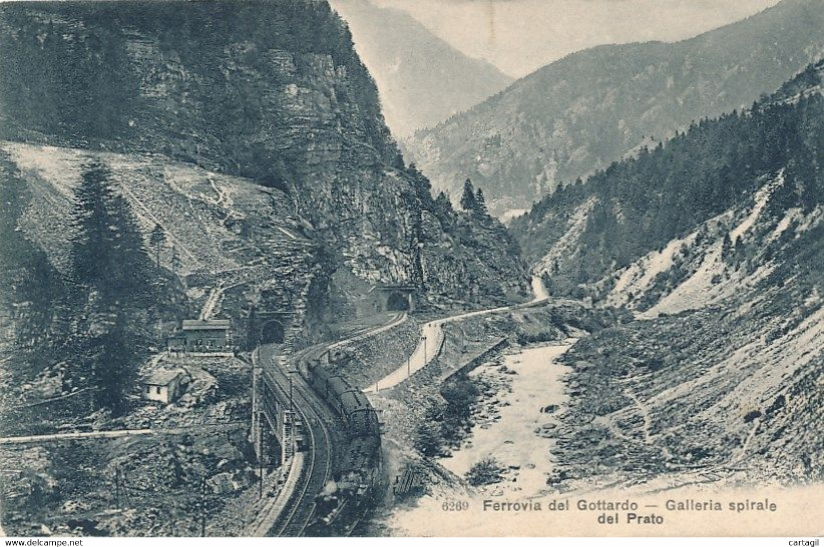 CPA-21165-Suisse - Ferrovia Del Gottardo-Galleria Spirale Del Prato-Envoi Gratuit - Prato