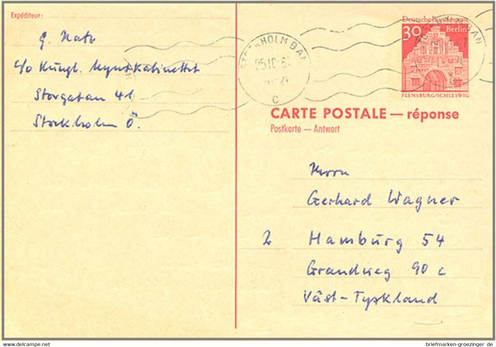 Berlin Ganzsache P75A -16-6113 - Postales - Usados