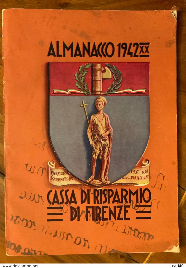 ALMANACCO 1942 - XX - CASSA DI RSPARMIO DI FIRENZE - CON CARTA DELLA TOSCANA - Mode