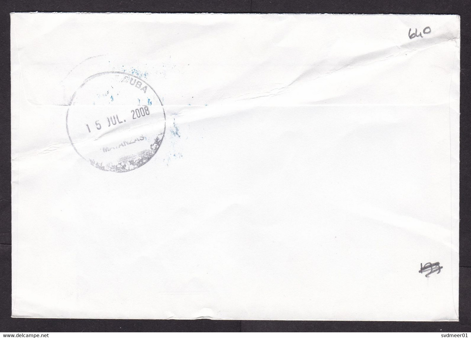 Cuba: Cover To Turkey, 2008, 2 Stamps, Olympics Beijing, Sports, Swimming, Athletics, Rare Real Use (damaged; Folds) - Briefe U. Dokumente